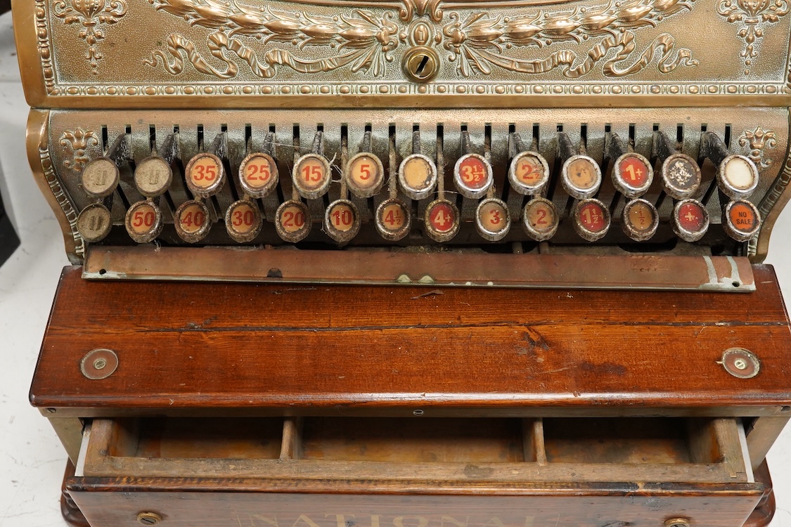 A vintage National Cash Register